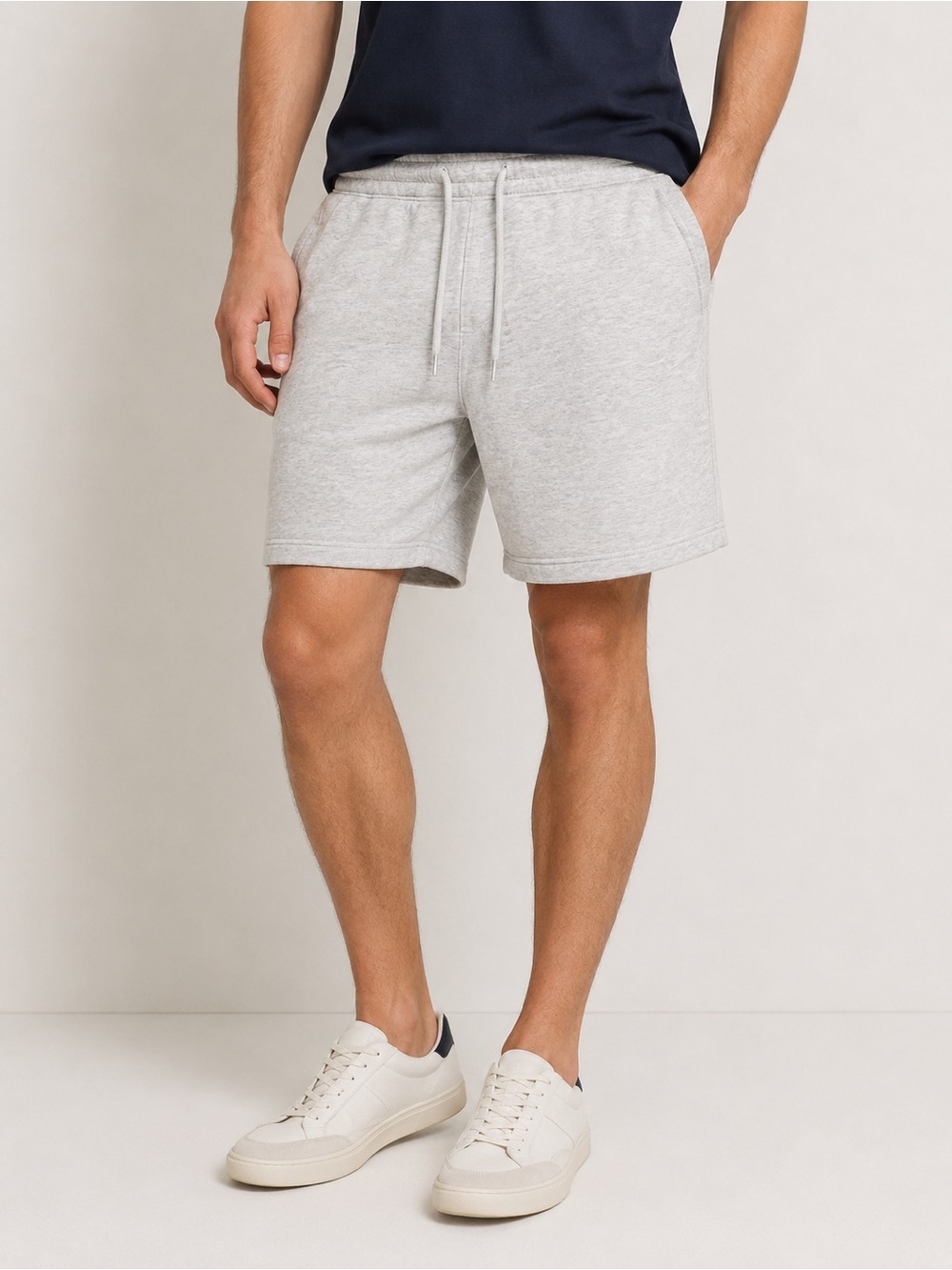 2/40$ Hollister fleece‎ Shorts 7” light Gray Size XL